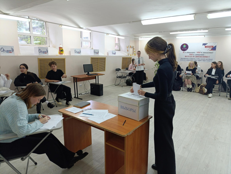 В конце сентября в нашем лицее состоялись выборы Совета первичного отделения "Движения Первых "..